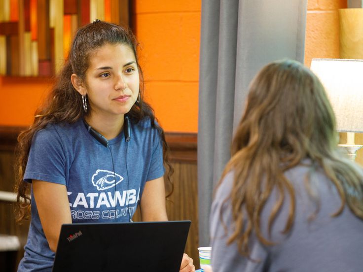 Catawba Students engaged in a discussion